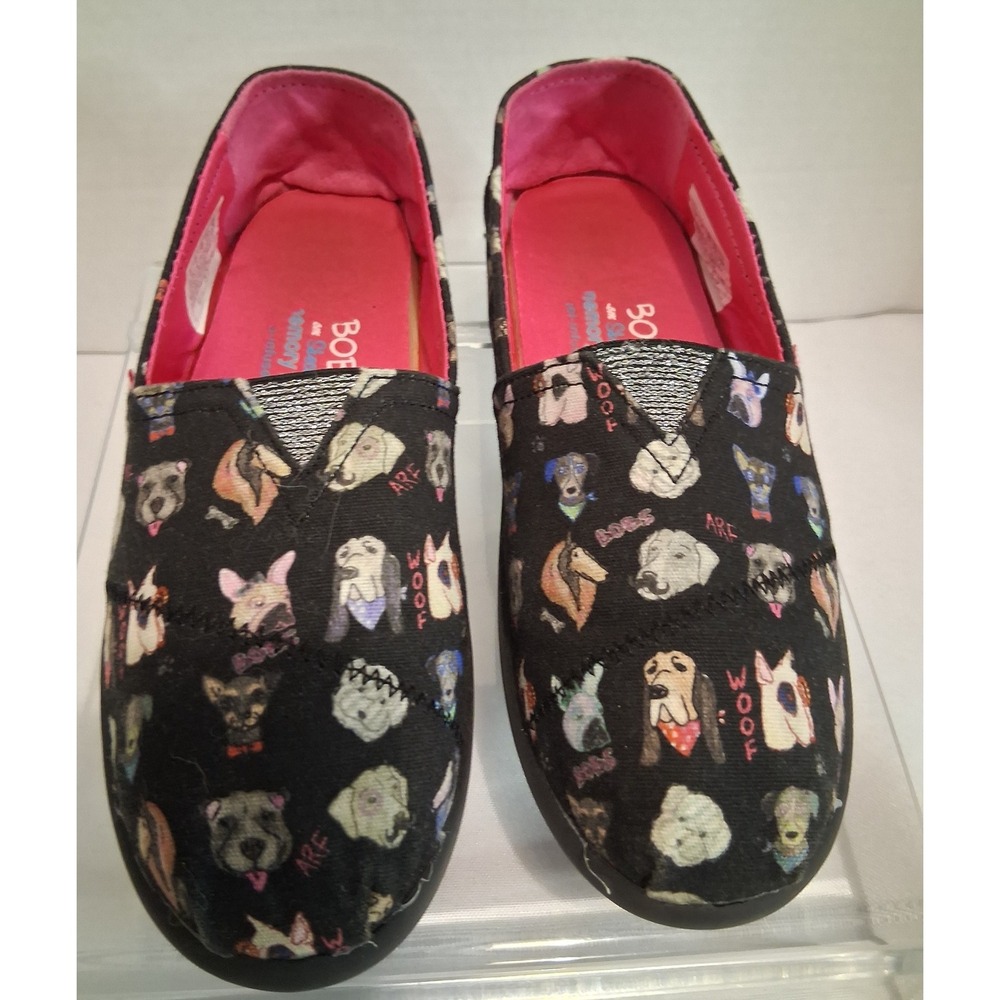 Bobs from Skechers Dog Print Slip On Shoes Kids Size 3